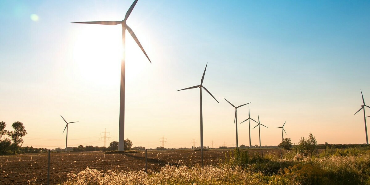 Eine Windkraft-Anlage