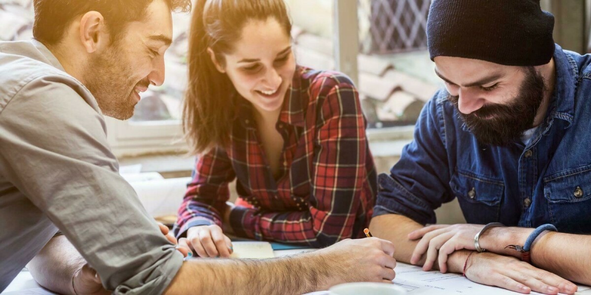 Das Start-up-Team bei der Arbeit